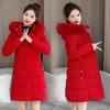 Women's Winter Coat: Waist-cinching, Long-length, with Large Faux Fur Collar, Drawstring Waist, and Extra-warm Lining.