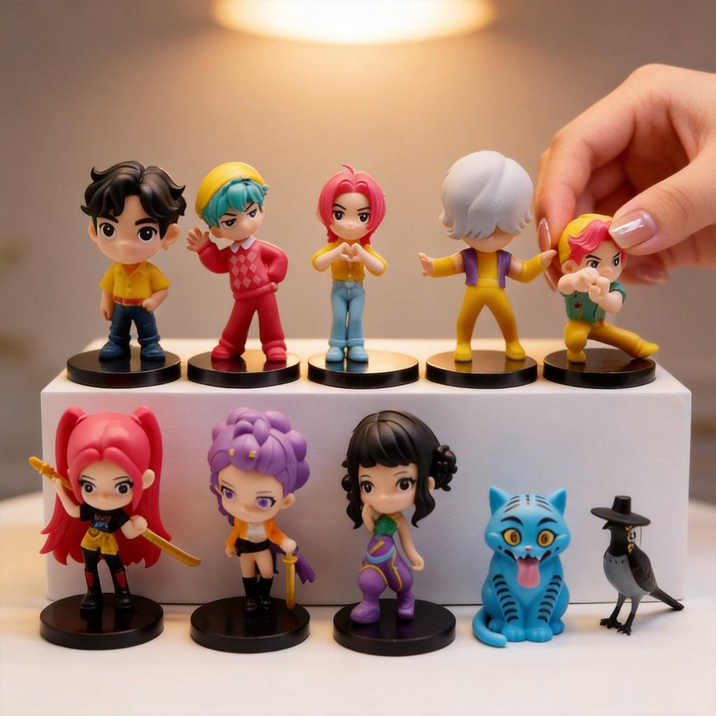 Kpop Demon Hunters Pvc Collectible Toy With Figures For Anime Fans