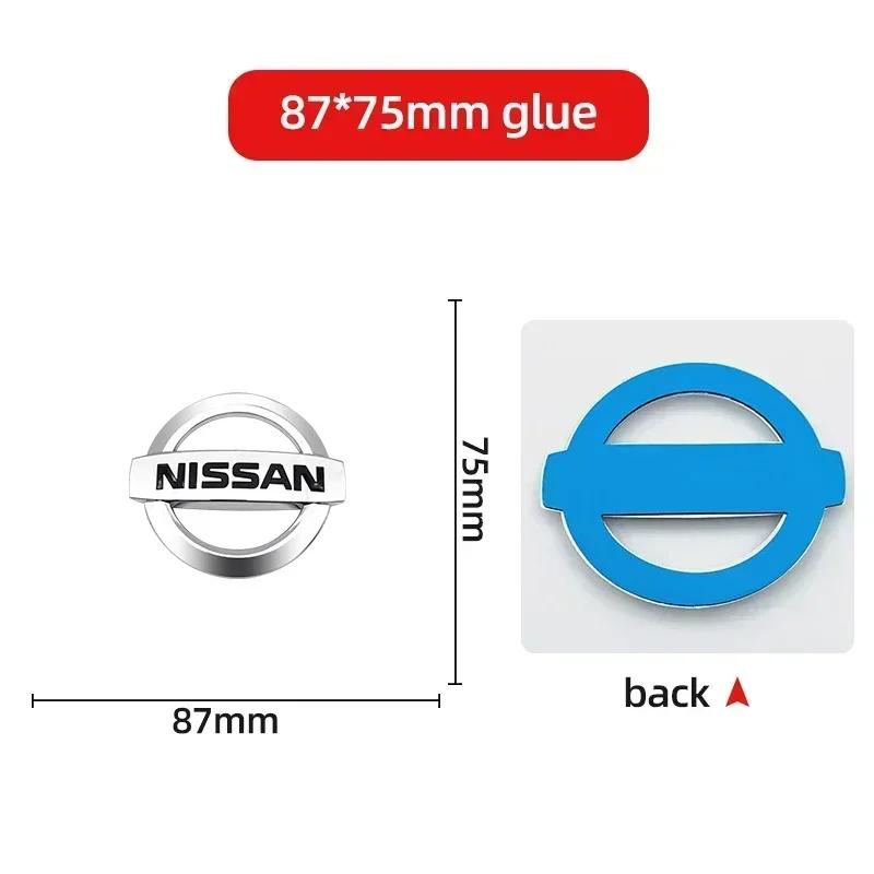 1pcs Car Front Head Hood Bonnet Emblem Rear Trunk Boot Mark Badge Steering Wheel For Nissan X-trail Almera Qashqai Tiida Teana