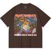 Camiseta Heavy Metal 100% Algodão 230 Gsm Estampa de Banda de Rock Música Popular Unissex Camiseta de Algodão Pesado