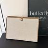 Mode Textur Business Tasche Damen schlichte Canvas einfarbig Konferenz Aktentasche große Kapazität Hand Aktentasche