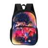 Travel Large Capacity Knapsack L-Lamin Yamal Students Kids Football Star School Bag with Front Pocket Backpack Sports Bookbag