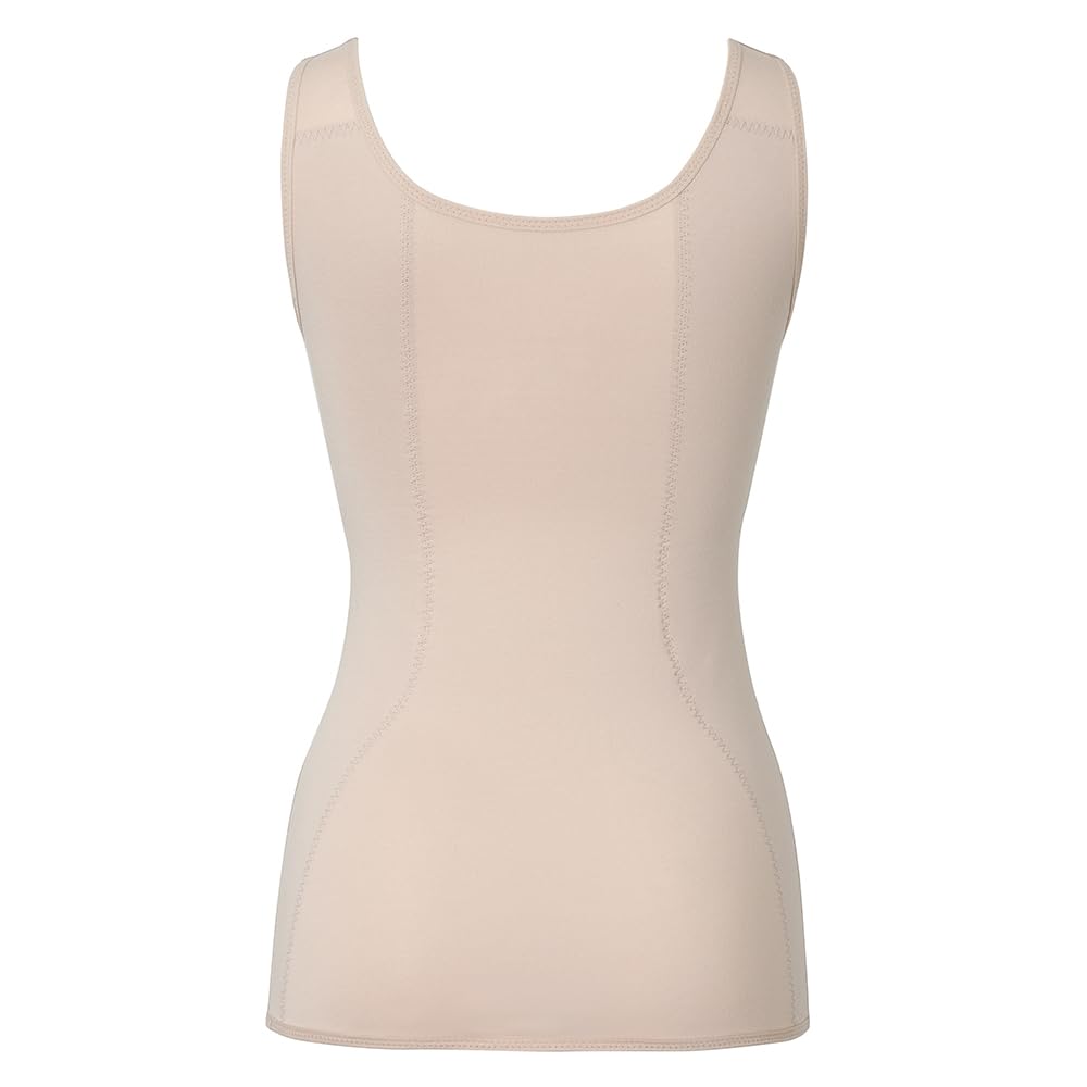 Bradelis New York Wireless Shapewear Bra Cotton Blend Triple Catch Fit Bra Size Natural 5L Cami, Cami, 23, Beige,