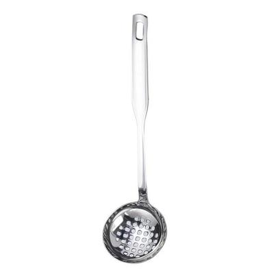 Cucchiaio da zuppa in acciaio inossidabile per pentola calda, cucchiaio da colino, cucchiaio forato resistente, cucchiaio da schiumarola antiruggine per cucinare in cucina