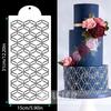Cake Stencil Fondant Lace Spray Cake Mold Boder Stencils Template Baking Pastry Cake Decoration Tool Pattern Printing Stencil