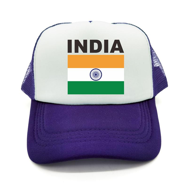 India Flag Trucker Cap Summer Unisex Cool Country Hat Baseball Caps Unisex Outdoor Mesh Net Caps