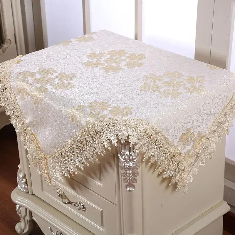 New Style Jacquard Table Cloth Rectangular Highend Coffee Table Tablecover Household Minimalist Lace Edge Universal Tablecloth