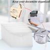 12 Pcs Plastic Envelopes Clear A5 Letter Size Waterproof Poly Envelopes Folders with Snap Closure for Office School Supplie