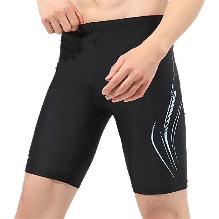 Li Ning Sport Casual Eenvoudig Ademend Zwemshort Heren zwemkleding Zwart LSKW033-1