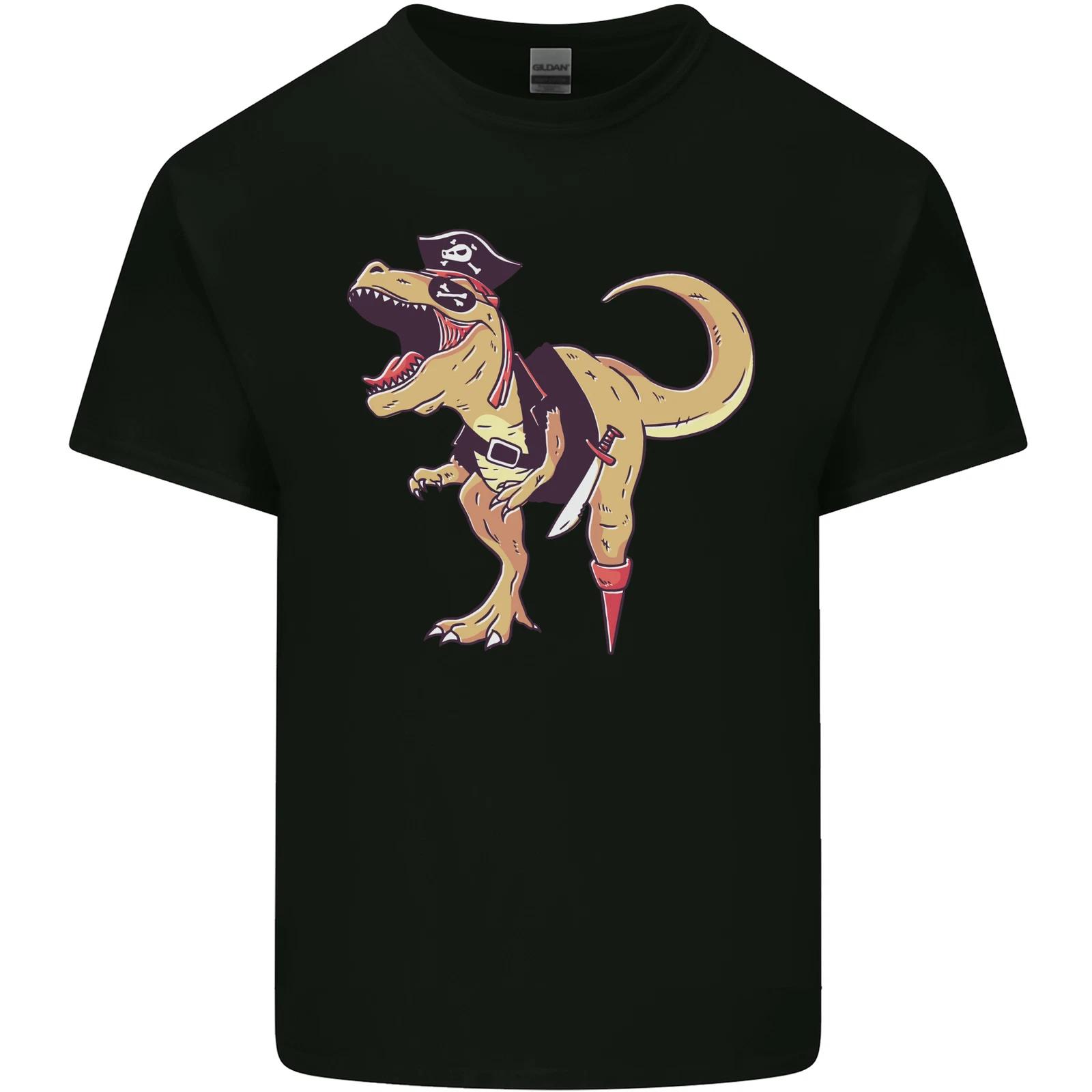 Pirate T-Rex Funny Dinosaur Kids T-Shirt Childrens 2XL
