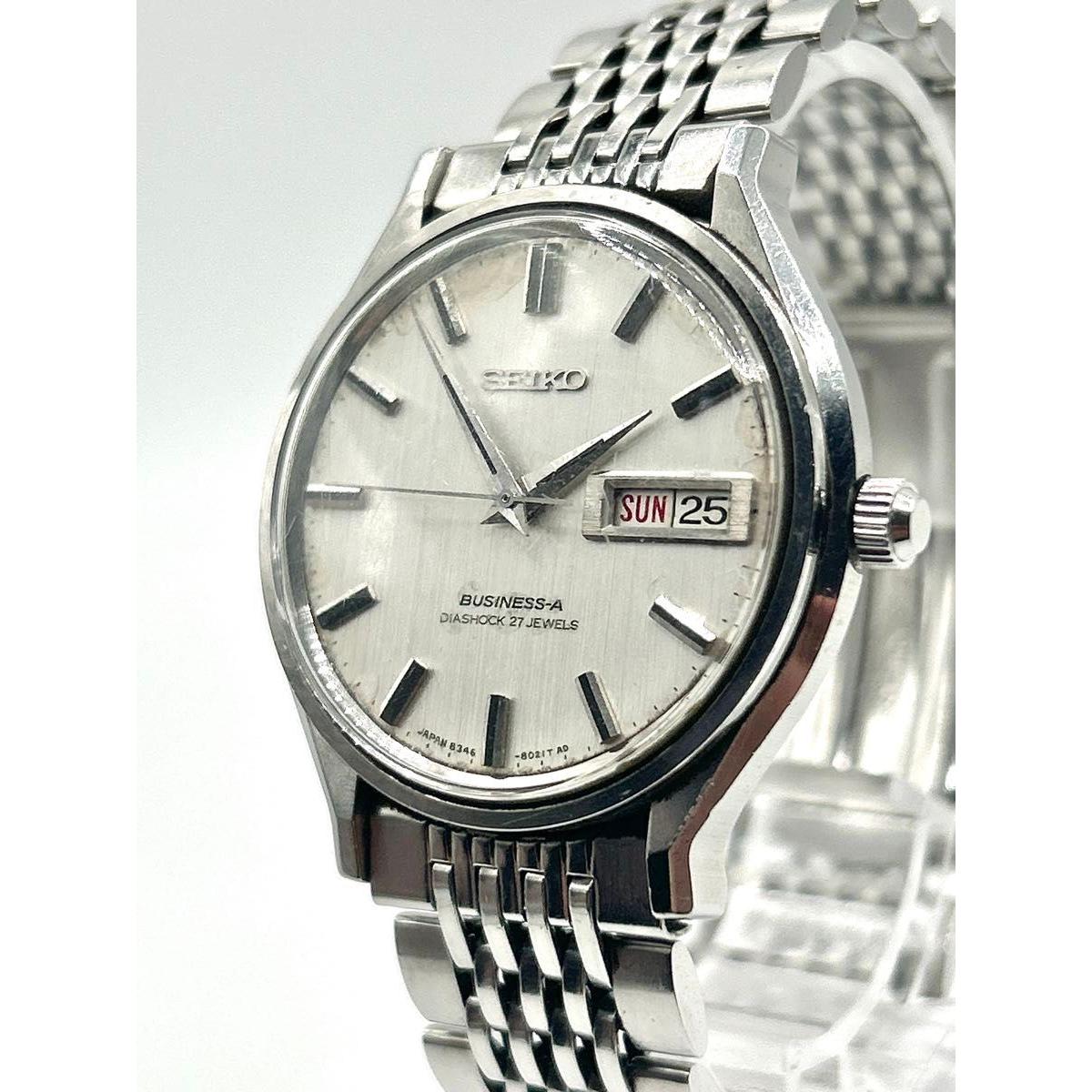 SEIKO Business Men s Watch 8346-8000 Working Watch Automatic Day Date