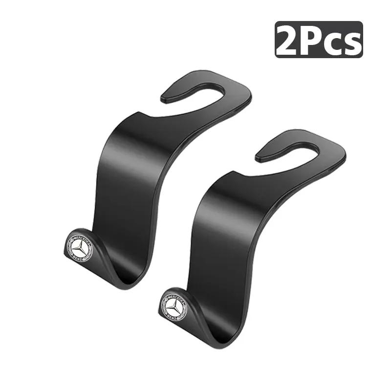 AABDS1 Car Seat Back Storage Hook Vehicle Headrest Organizer Hanger Hook Caps For Mercedes Benz AMG W204 W213 W205 W211 W212 W176