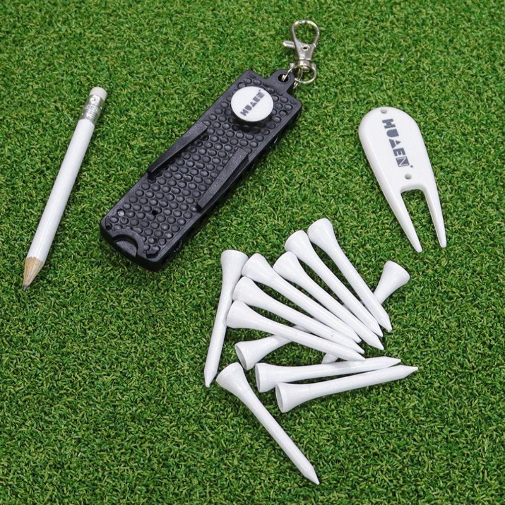 Marking Pencil Golf Tees Holder Storage Device Green Fork Golf Golf Tees Rack  Training Accessories