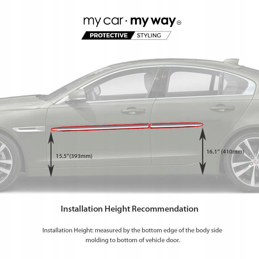 Jaguar Xe 2014-2022 - Listwy Chrom Drzwi Ochronne