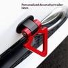 ABS Car Styling Trailer Hooks Simulation Racing Ring Bumper Sticker Decoration Tow Hook Sticker Universal Vehicle Towing Hook