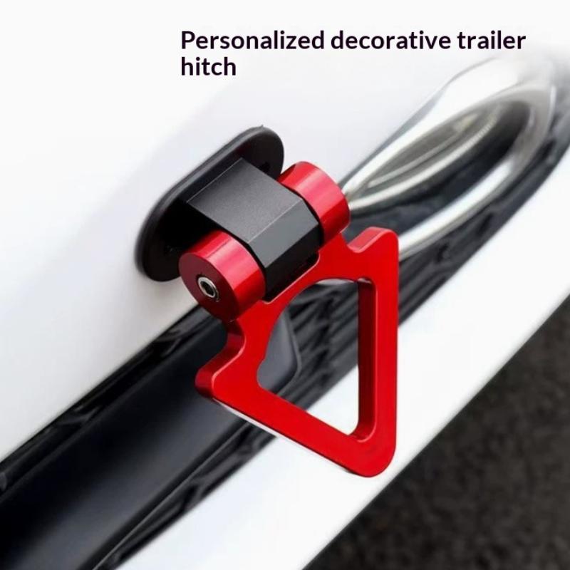ABS Car Styling Trailer Hooks Simulation Racing Ring Bumper Sticker Decoration Tow Hook Sticker Universal Vehicle Towing Hook