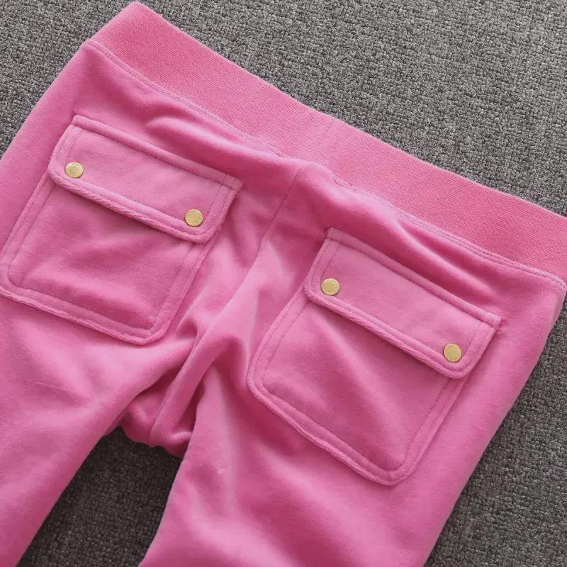 Women's Velvet Sports Leisure Suit with Rhinestone Zipper - Solid Color, Perfect for Spring and Autumn