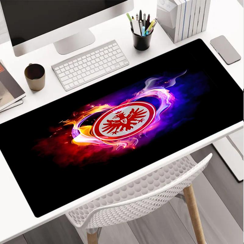 Flaming Heart Frankfurt Emblem Mouse Pad, Gaming Mouse Pad, Keyboard Pad, Desk Decor for Computer Notebook Fan Gift Birthday Gift