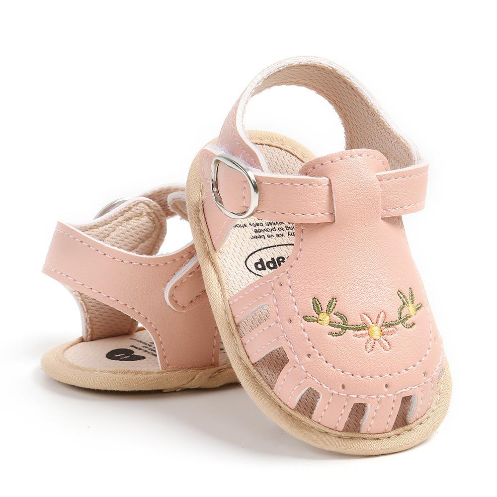 

Lightweight Wrap Toe Sandals Floral Soft Sole Shoes Leisure Girl Sandals Newborn Baby