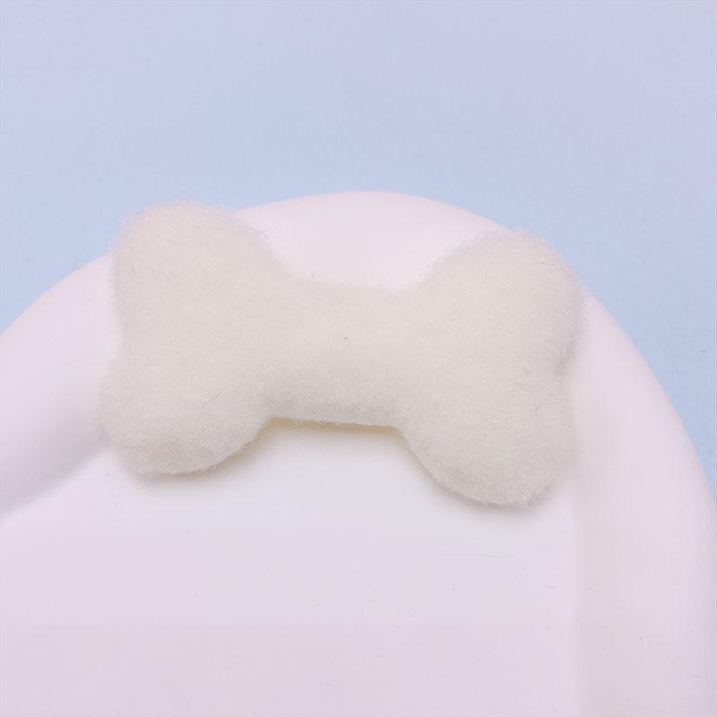 10pcs Mini 4*7cm Bone Shaped Plush Dog/Cat Chew Toy, Pet Supplies for Small Breeds