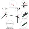Adjustable Retractable Carp Fishing Rod Pod Stand Holder Fishing Pole Pod Stand Fishing Tackle Fishing Accessory With Alarm