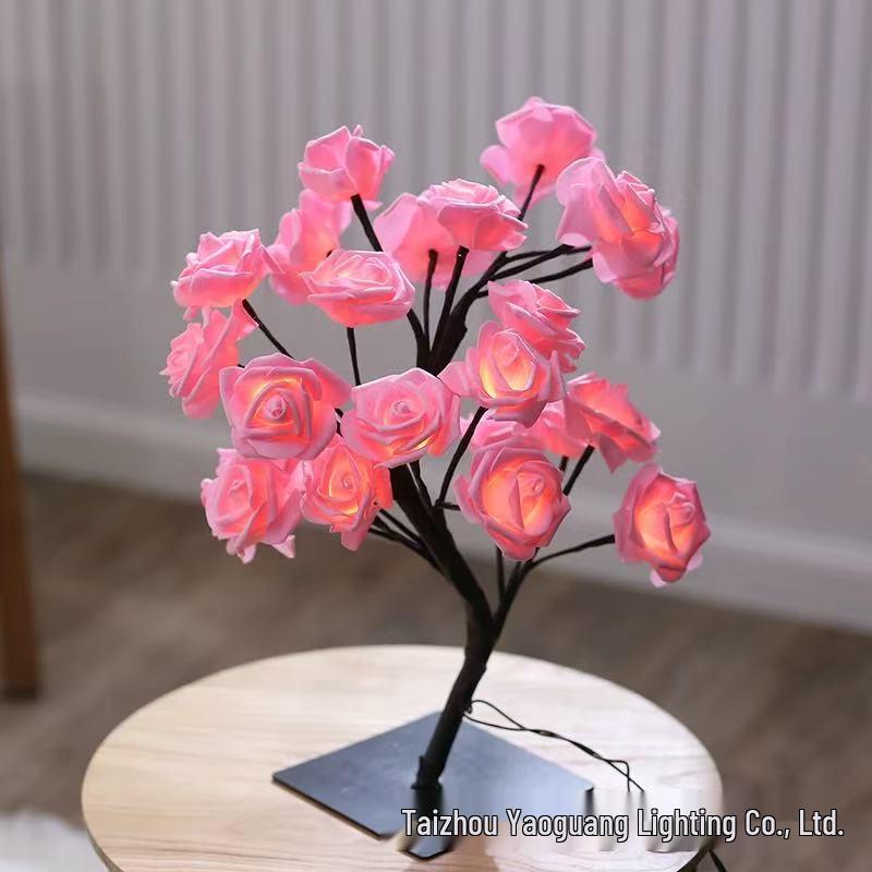 

Cherry Blossom LED Rose Tree Light - Decorative Light for Christmas, Valentine s Day, and Night Ambiance Warm White