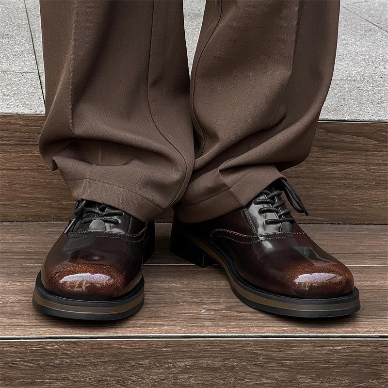 2025 new men's business leather shoes breathable and comfortable fashion trend youth British leather shoes 25756-J