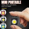 Mini Flashlight COB LED Super Bright Light Keychain Light Portable Outdoor Camping Pocket Lamp With Tail Magnet Corkscrew