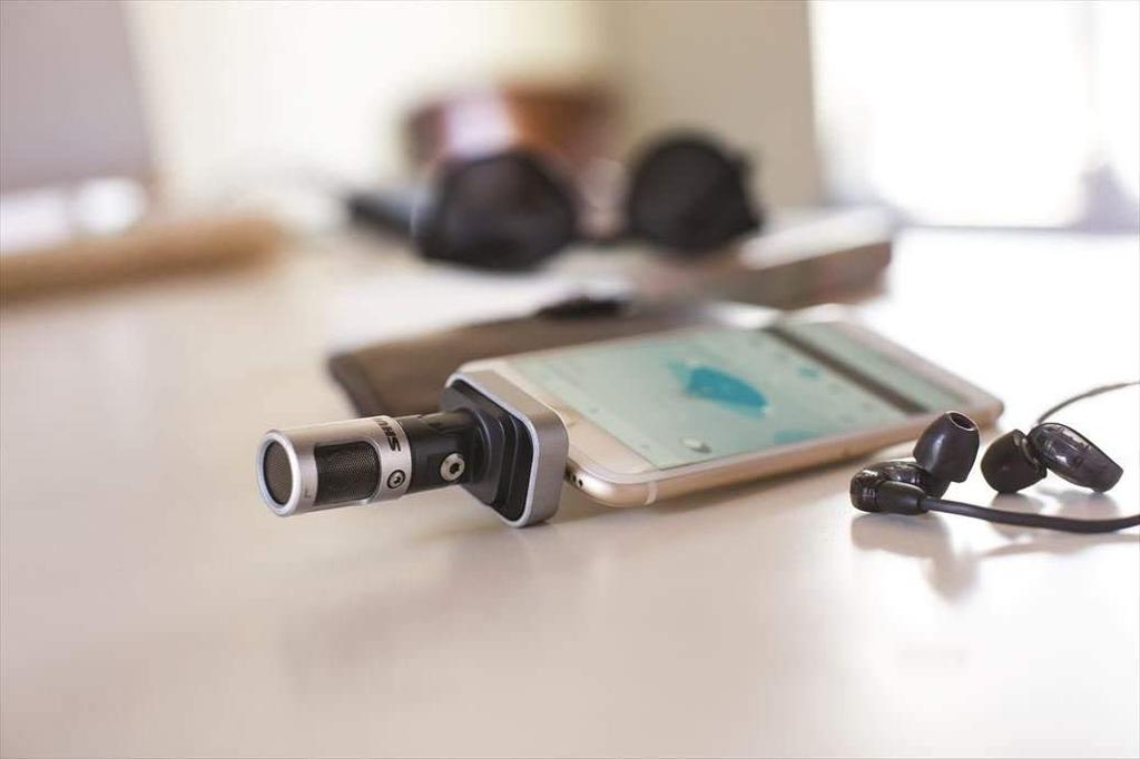 SHURE iPhone iPad Microphone MV88 MOTIV Series 24bit/48kHz MV88A-A [/2-year manufacturer's warranty]