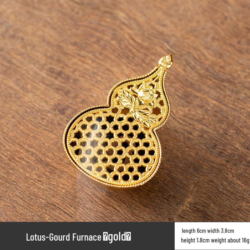 Vertical Baifu Hollow Creative Alloy Incense Burner - Office Decor