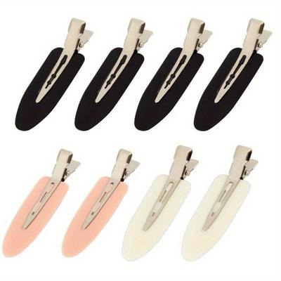 8 Pcs No Bend No Crease Hair Clips- Styling Duck Bill Clips  for for Salon Hairstyle Hairdressing Bangs Waves Woman Girl