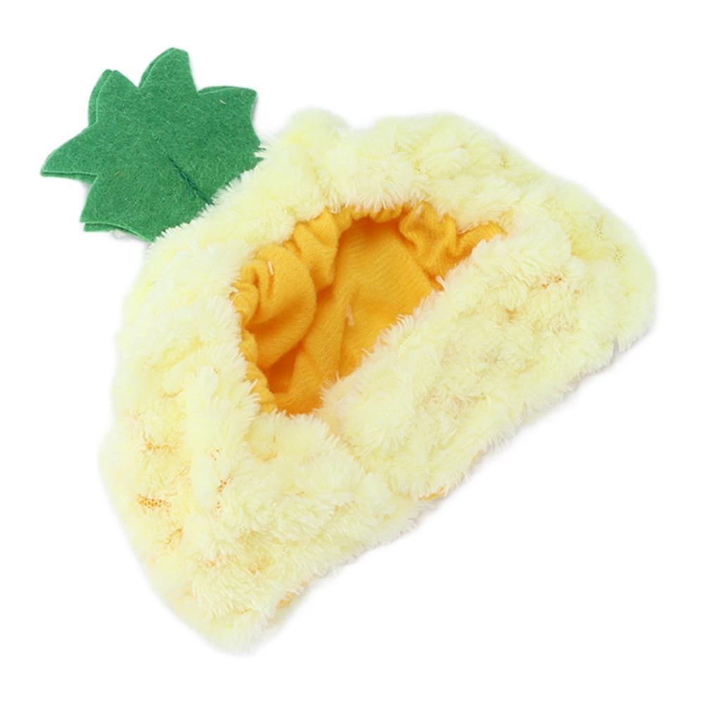 Adjustable Pet Pineapple Hat Soft and Comfortable Shaped Hat for Cat Kitten Puppy Pet