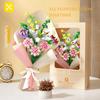 TOYLINX 514PCS Buchet de Flori Artificiale Blocuri de Construcție Colecție Set de Construcție Buchet de Flori Decor Acasă Cadouri de Ziua Îndrăgostiților