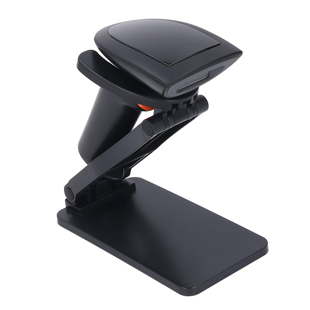 1D 2D Barcodescanner 2,4G BT USB Kabelloser und kabelgebundener Barcodeleser mit faltbarer Halterung für den Einzelhandel