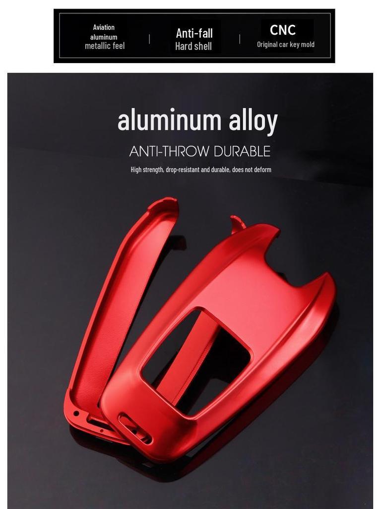 Coque de clé Ferrari 488/458/ST90 avec couvercle de protection et boucle