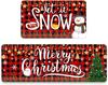 1/2Pcs Christmas Holiday Kitchen Floor Mat Home Decor Bedroom Balcony Long Carpet Festive Atmosphere Welcome Door Mat