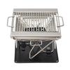 Portable Stainless Steel Folding BBQ Grill & Fire Pit for Outdoor Camping