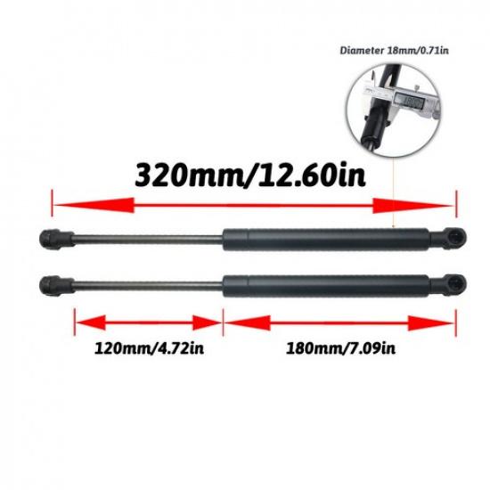 1Pair Front Hoods Lift Support Gas Shock Struts For BMW 323i 325i 328i E46