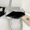 Large Capacity Cotton-padded Tote Bag Korean Style Puffy Bag Simple Nylon Handbag  Autumn Winter
