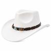 Hot-selling Western Cowboy Hat Design Sense Round Bead Chain with Ethnic Style Cowboy Hat Classic Versatile Cowboy Hat