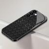 Wabenmuster gehärtetes Glas Handyhülle geeignet für Samsung Galaxy S26 S25 S24 S23 S22 S20 FE/Ultra/Plus Anti-Fingerabdruck