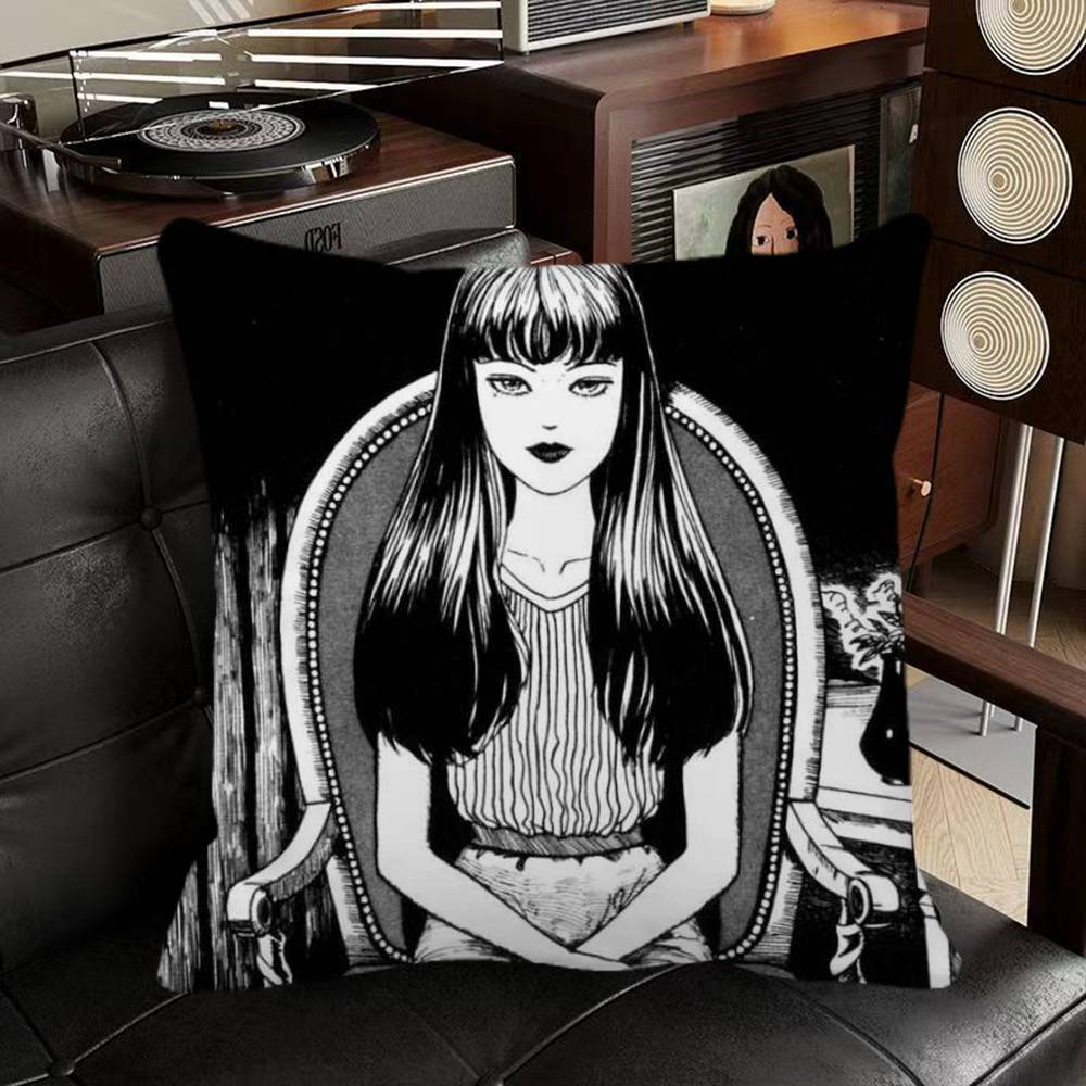 Japan Anime Junji Ito Pillow Case Square Pillow Bedroom Sofa Leisure Comfort Cushion Car Home Decoration