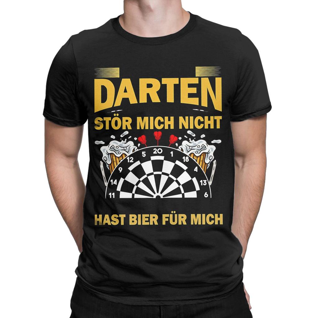 Classic Funny 100 Cotton Tshirt Darts Dartboard Tops Tees For Unisex