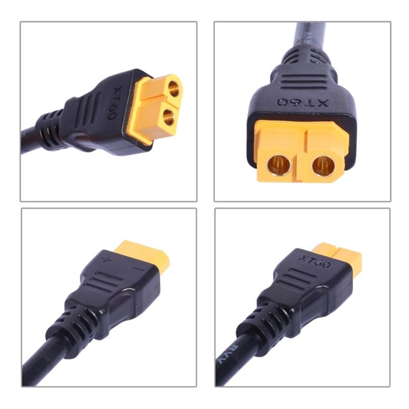 XT60 To 5.5x2.1mm/5.5x2.5mm Power Cable for Remote Toy and Energy Storage Solar Battery Connection Power Supply Cord