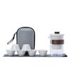 Portable Mutton Fat Jade Porcelain Travel Tea Set