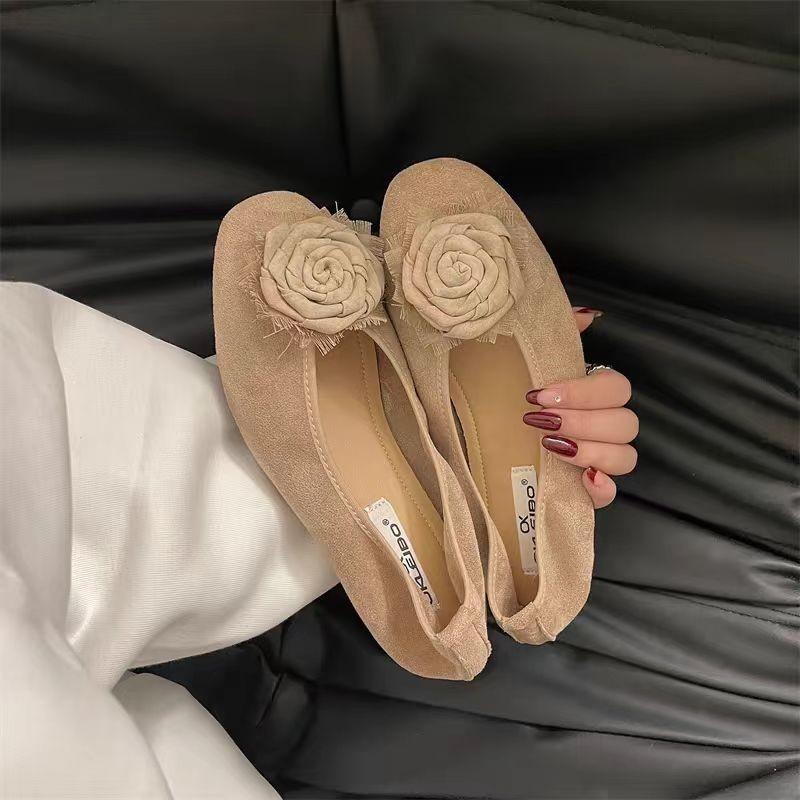 Fashion Shoes Woman Comfortable And Elegant Casual Female Sneakers Flats Modis Shallow Mouth Square Toe Dress New 2024 Retro Summer Lace