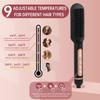 AP02 Negative Ionic Hair Straightener Brush, Fast Heating, Anti-Scald & Auto-Shut Off Hair Brush Straightener for Women