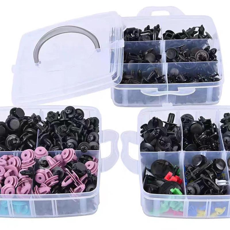 725-Piece Snap-In Car Expansion Screws & Plastic Clips Set