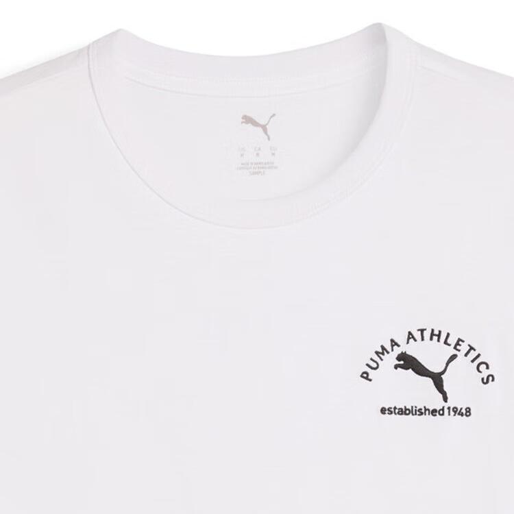 Puma Essentials Athletics Round Neck Fashion Soft Versatile Short Sleeve T-Shirt Men Tops 692936-02