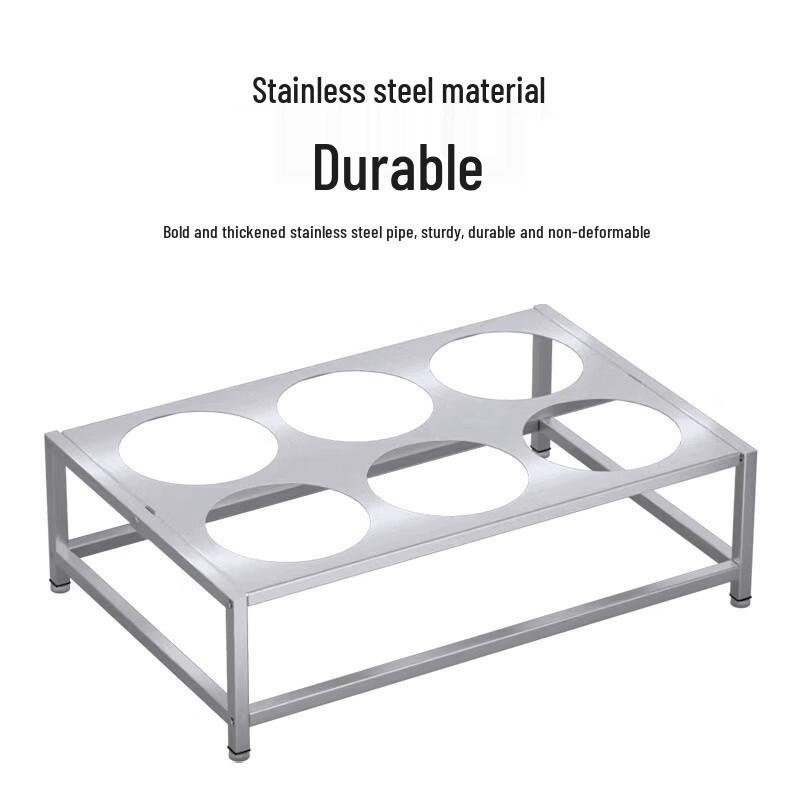 Xi He Large Stainless Steel Square Spice Box, 8 Compartments, White